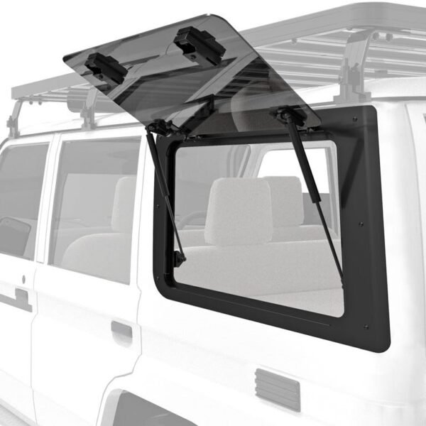 Hayon latéral en verre pour une Toyota Land Cruiser 76 / Fenêtre en verre au côté gauche - de Front Runner