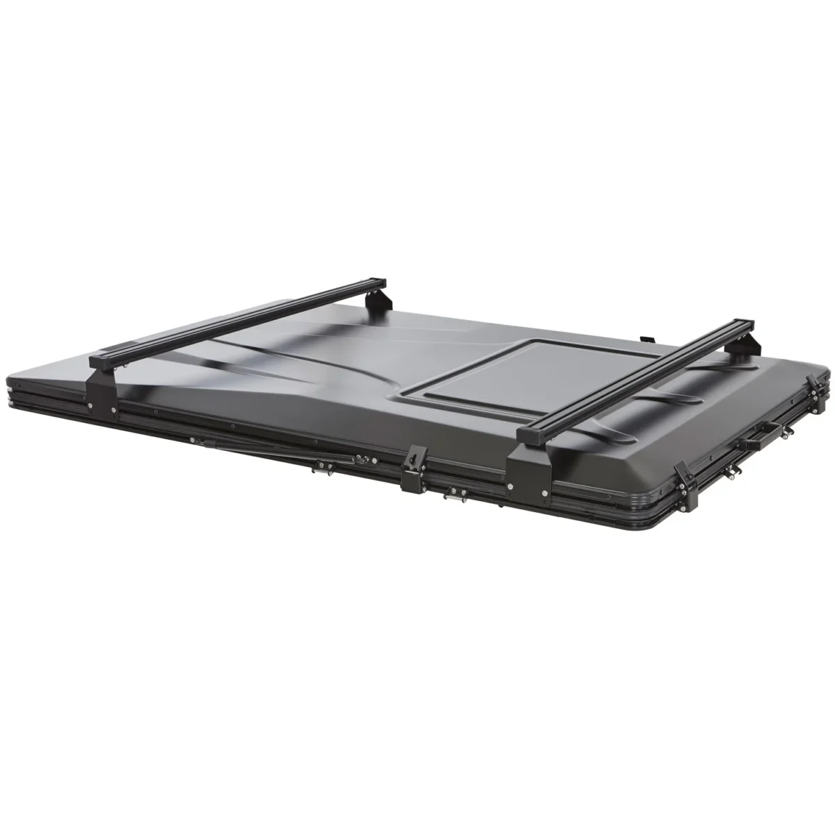 (pré commande 17.07.2025) Tente de toit rigide VICKYWOOD CUMARU EASE 125 – Grise – 2 pers. – Coque rigide légère + matelas pneumatique – Image 7