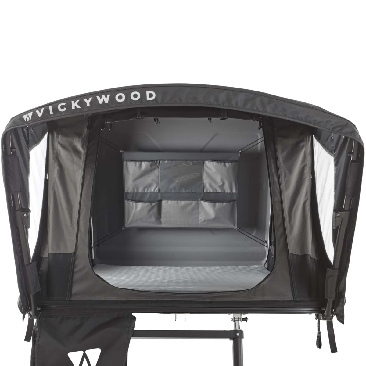 Tente de toit hybride VICKYWOOD TEAK 135 – Grise – 2 personnes – Image 5